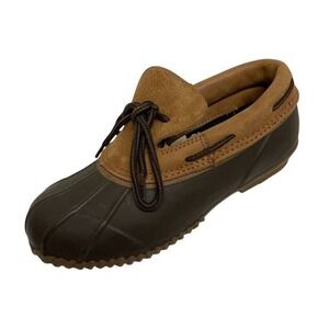 RedHead Duck Boots Insulated Steel Shank Lace Up Brown‎ Rain Boots Women's 6